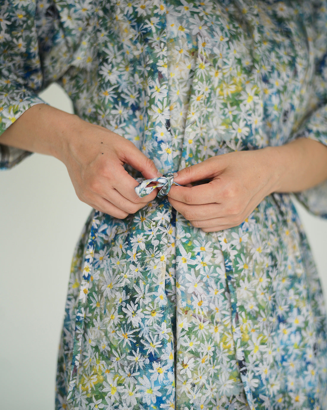 white flowers shepherd dress