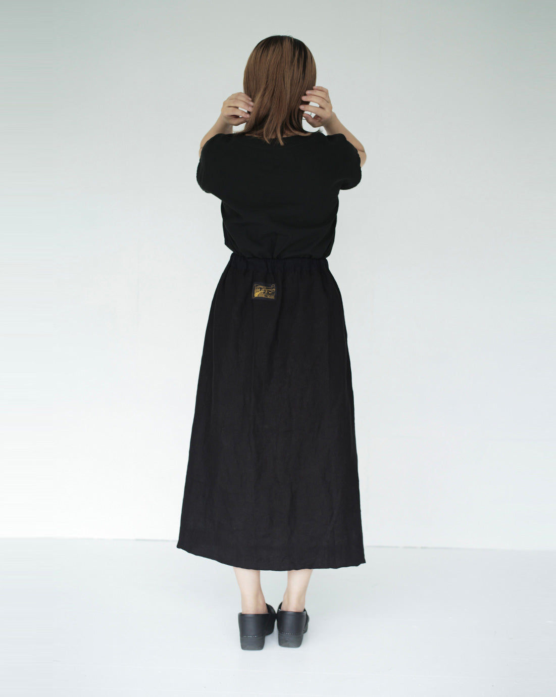 finger line reversible skirt check