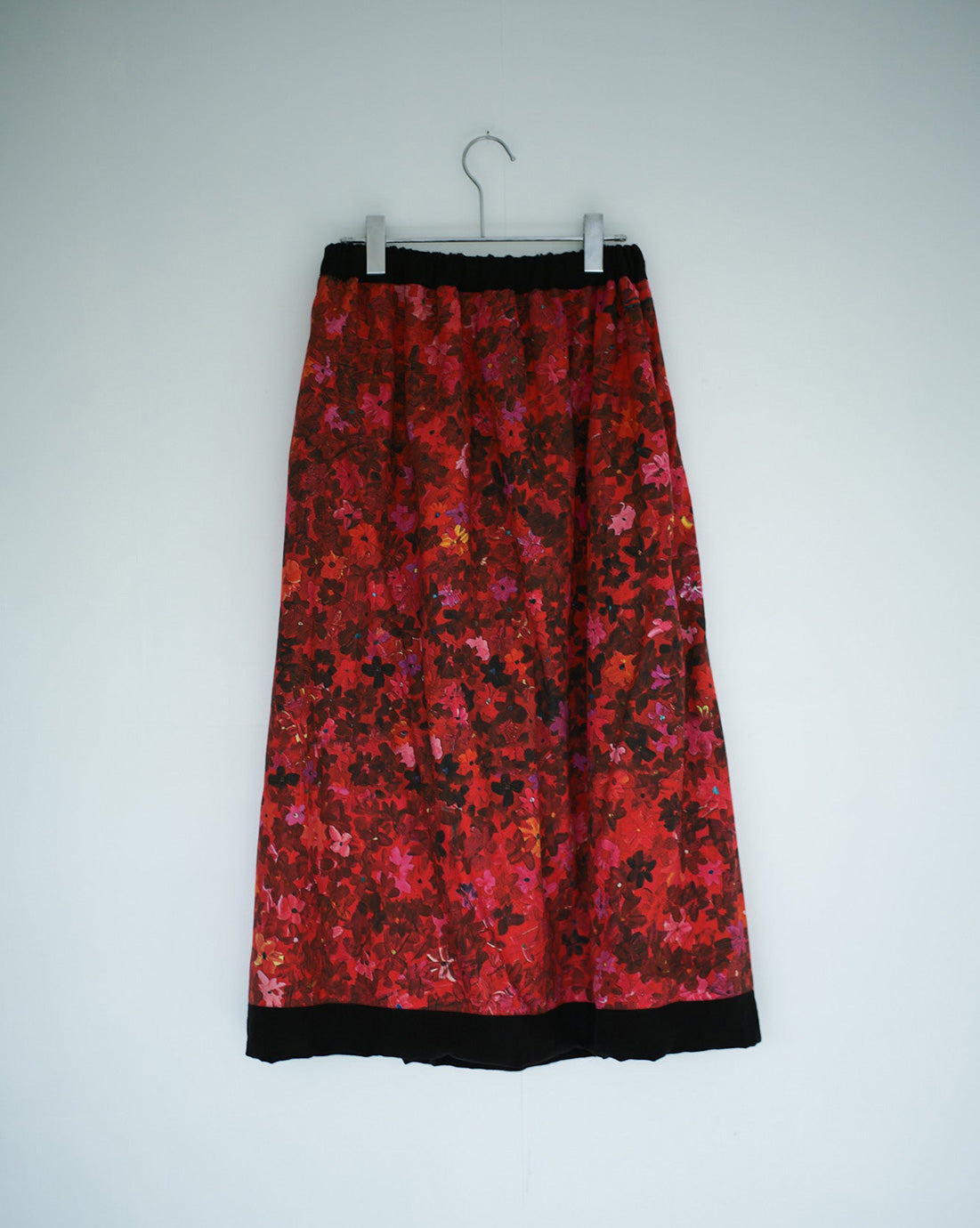 red flower reversible skirt