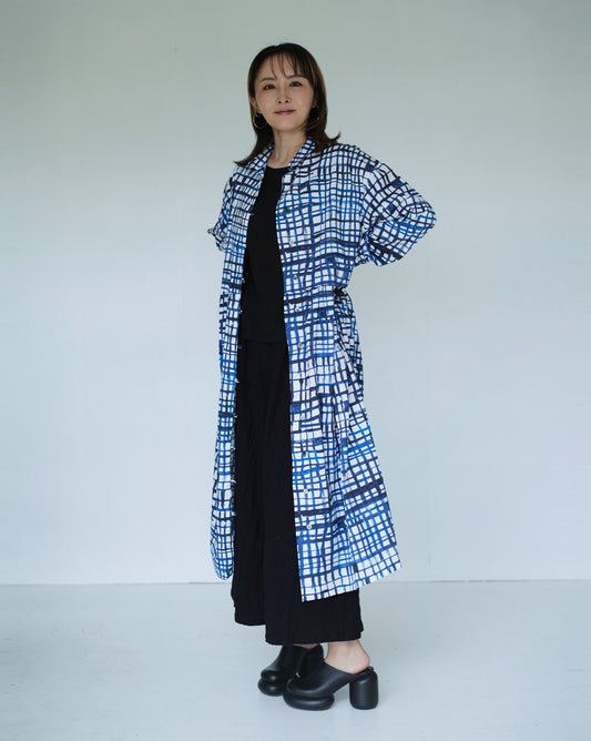 finger line shirt dress