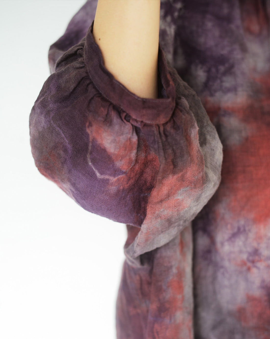 one of one hand dyed 2way blouse